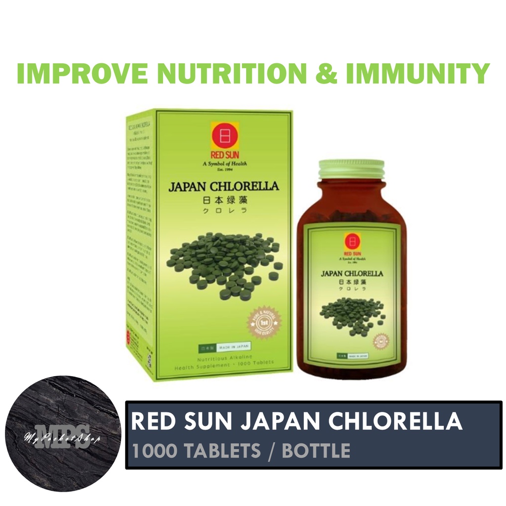 Red Sun Japan Chlorella (500/1000/1500 tablets) Shopee Singapore