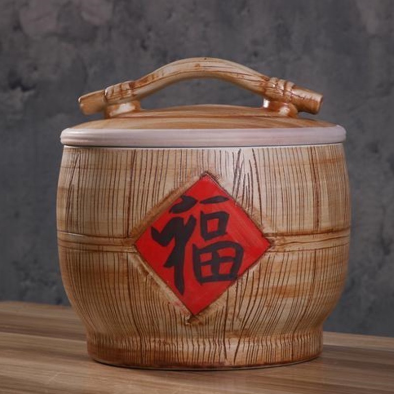 Sup Rice Bucket Japanese Style Rice Jar Sealed And Moisture Proof Flour ...