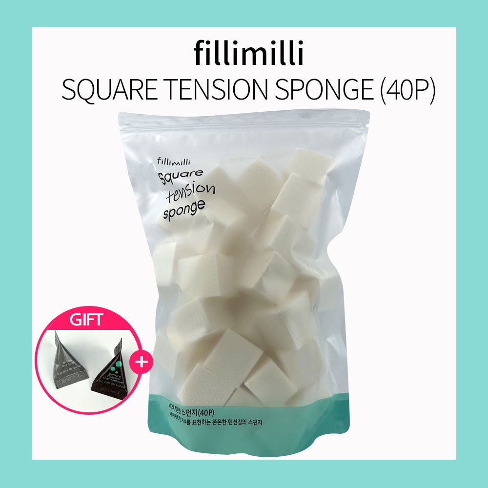 [fillimilli] Square Tension Makeup Sponge (40P) | Shopee Singapore