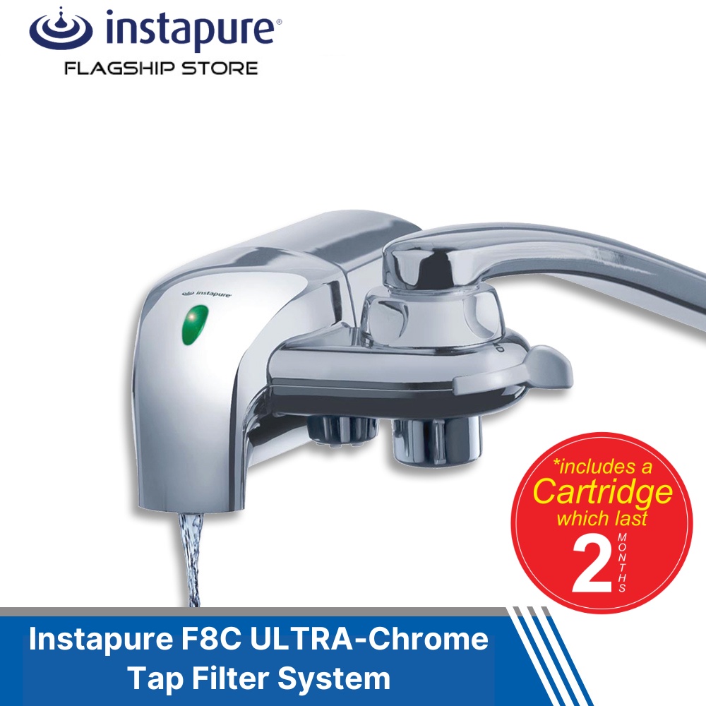 Instapure F8C ULTRAChrome Tap Filter System (includes 2 month supply
