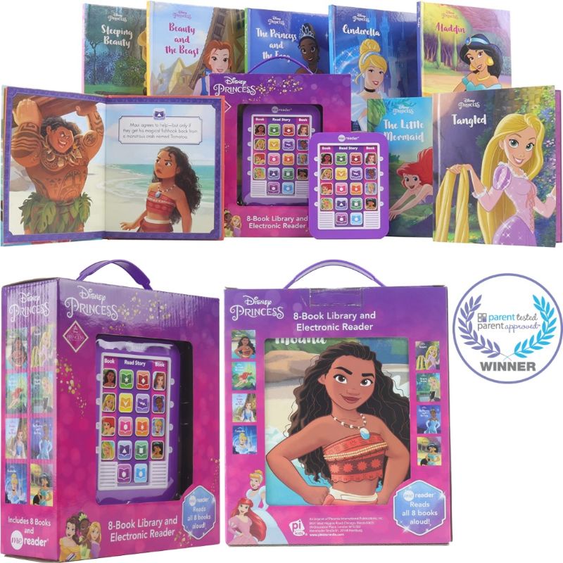 Disney Princess Me Reader 8 Books Library & Electronic Reader Sound ...