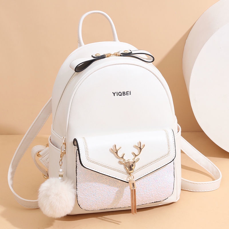 [Yisen Mai] Ready Stock Bags New Style Backpack Women Niche Korean Version Fashion Versatile High-Value School Casual Ladies Small SQN8