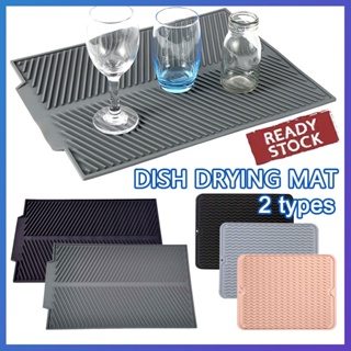 Square Dish Drying Mat Heat Resistant Draining Tableware