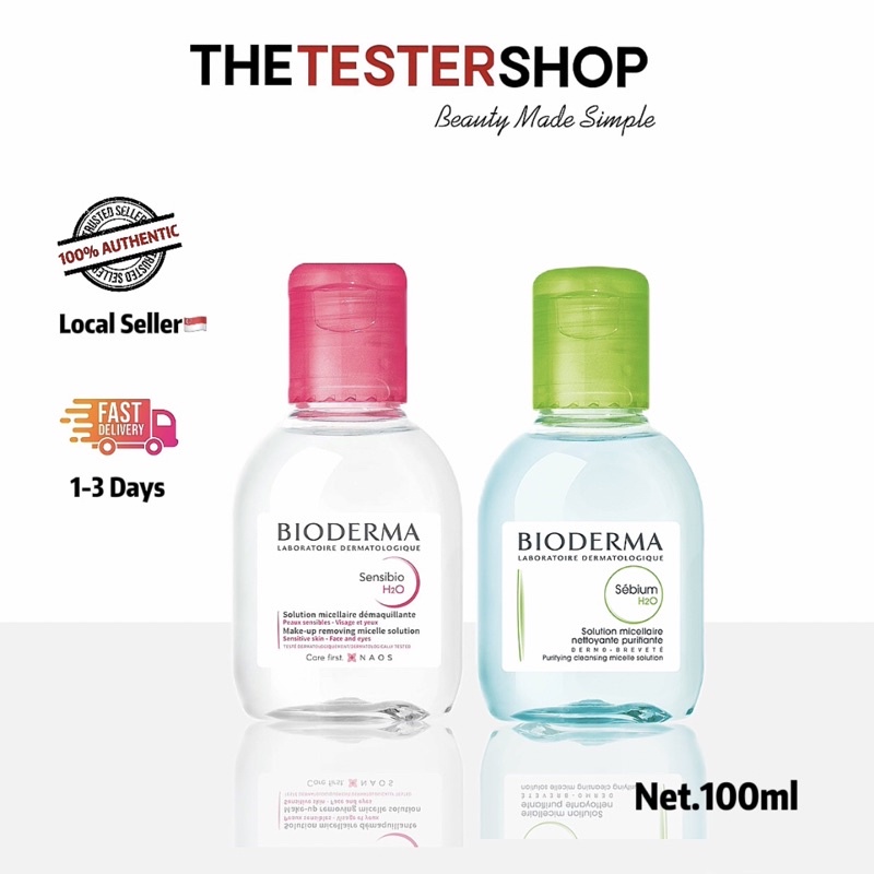 Bioderma Micellar Water Makeup Remover Travel Size 100ml Sensibio
