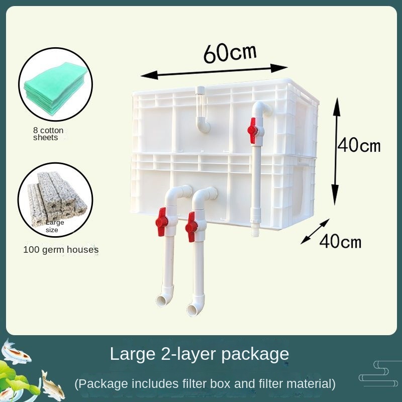 Aquarium Pond Filter Turnover Drip Box Filter Box Water Circulating