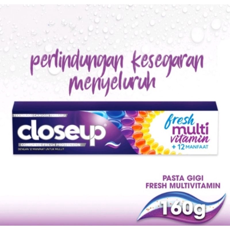 Closeup Multivitamin Toothpaste Complete Fresh Protection 160g | Shopee ...