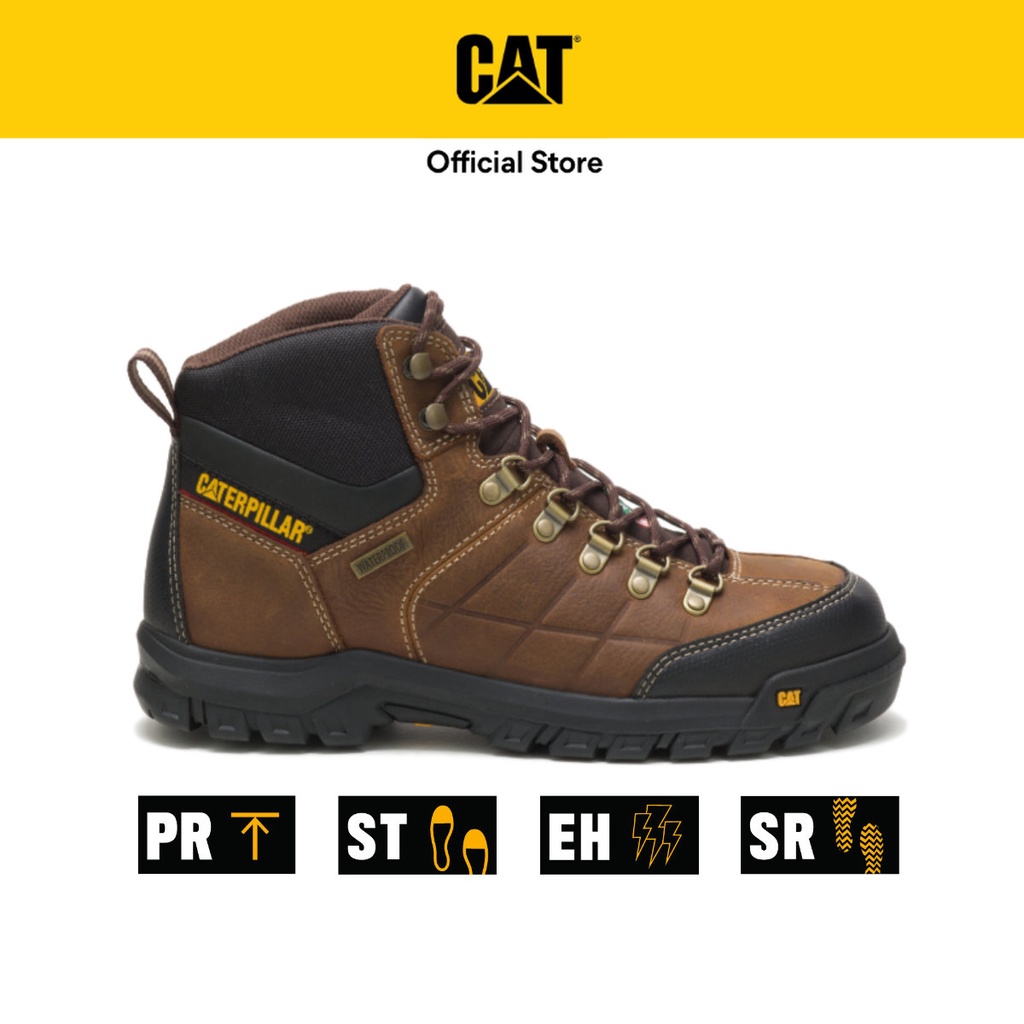 caterpillar men's threshold waterproof industrial boot