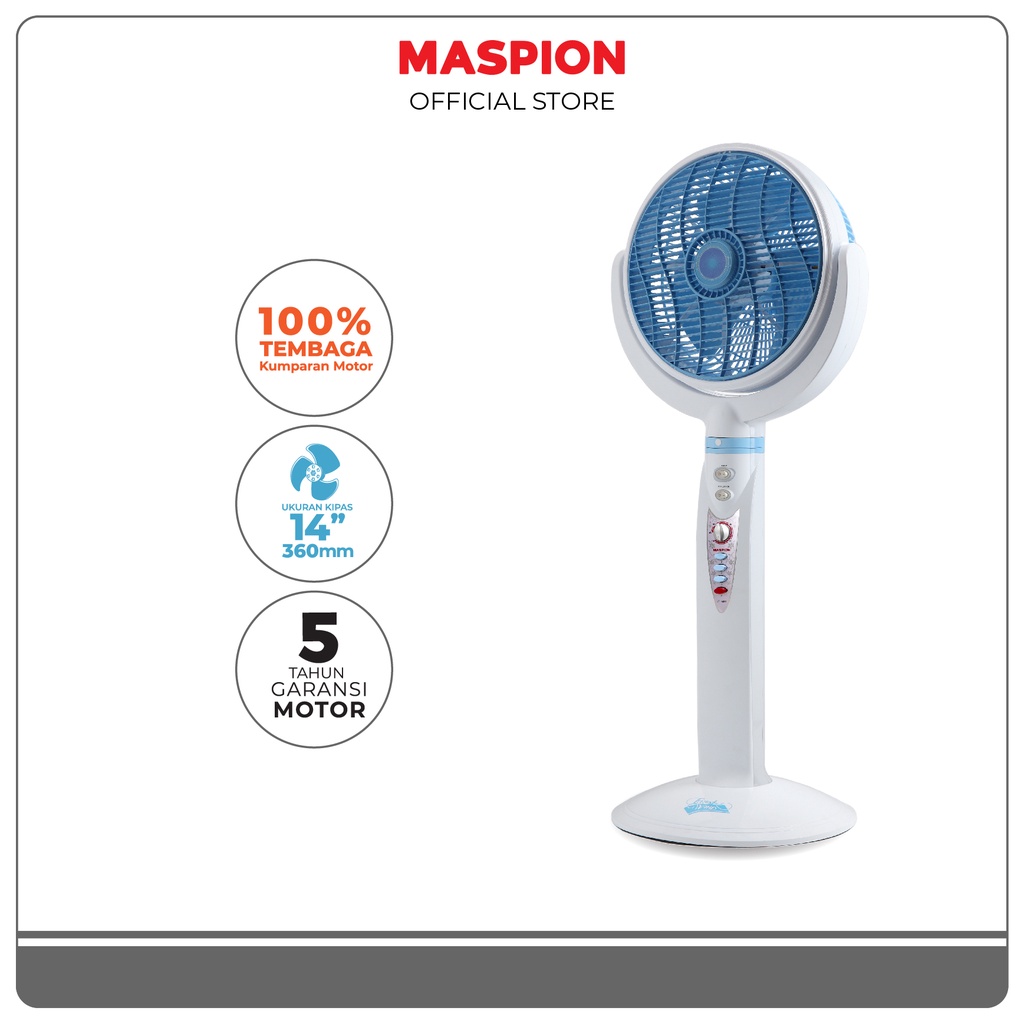 Maspion Stand Fan Kipas Angin Berdiri 14 Inchi JF 1404 T