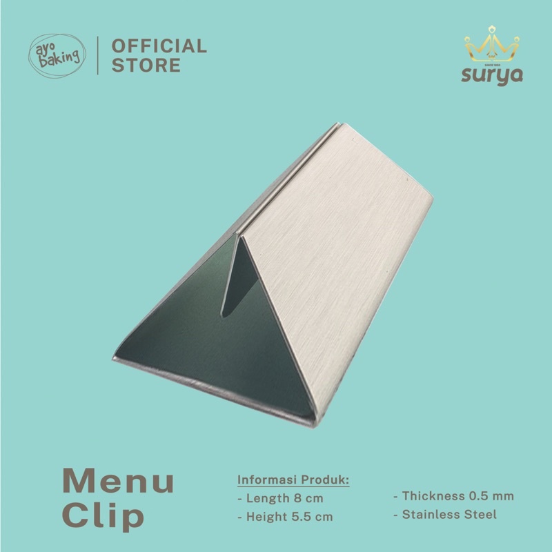 SURYA Stainless Steel Menu Stand | Restaurant Cafe Menu Display ...
