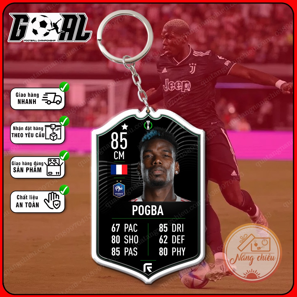 Latest high end Paul Pogba player keychain 2023 hottrend backpack hanging accessory Juventus Club football star 4725 4736 Shopee Singapore