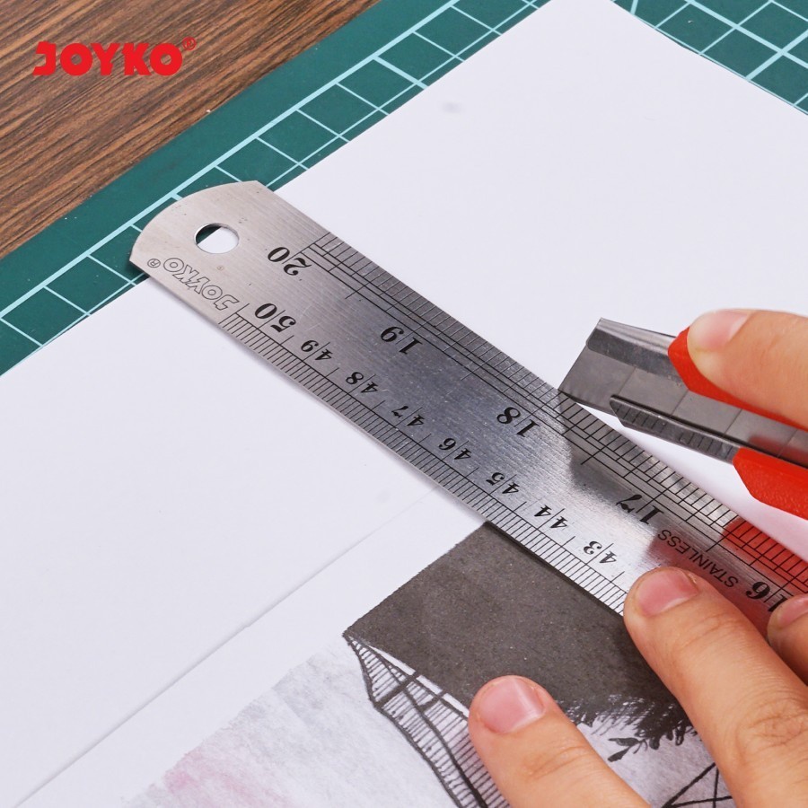 ZRM Iron Ruler JOYKO Stainless Steel Ruler 15 30 40 50 60 100 cm ...