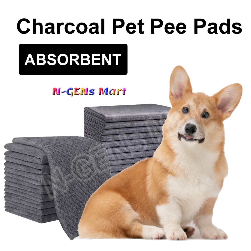 Bamboo Charcoal Pet Disposable Pee Pad for Dogs, Cats, Rabbits & Small