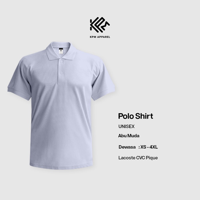 - Kaos Polo Shirt Pique CVC KPM Apparel Big Size Part 3 - ABU MUDA,2XL ...