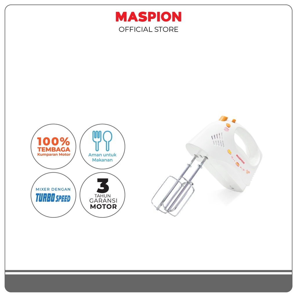 Maspion Electric Hand Mixer Pencampur Elektrik MT-1190