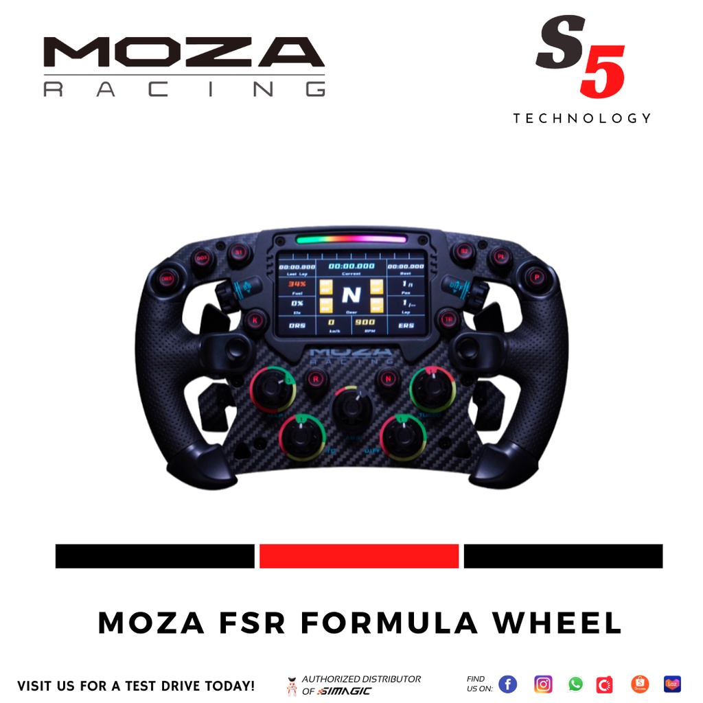 Moza FSR Formula Wheel / Sim race wheel / racing wheel / driving wheel ...
