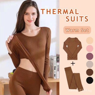 Women's Thermal Underwear Round Neck Seamless Autumn Clothing Suit