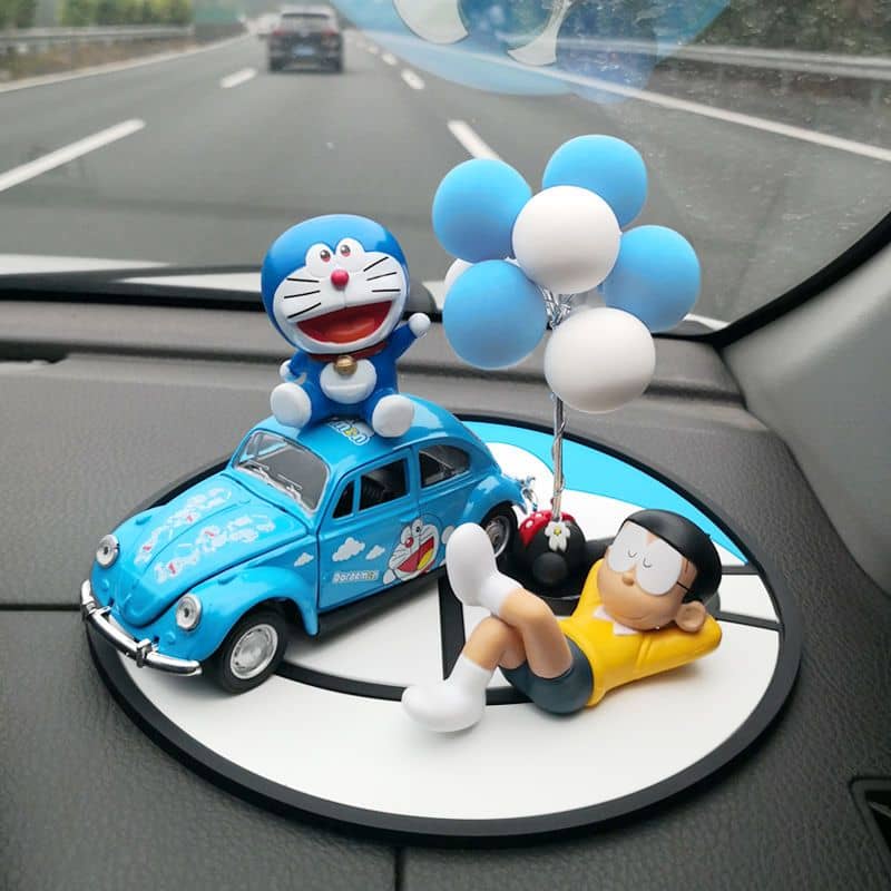 Full Set Cartoon Doraemon Nobita Car Interior Ornament DIY Creative