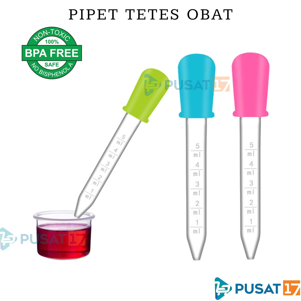 PUSAT17 PIPET TETES OBAT BAYI UKURAN 5ML PIPET TETES OBAT ANAK TAKARAN / PIPET SUNTIKAN MINUM OBAT BAYI / PIPET TETES MINUM SERBAGUNA / BABY MEDICINE FEEDER