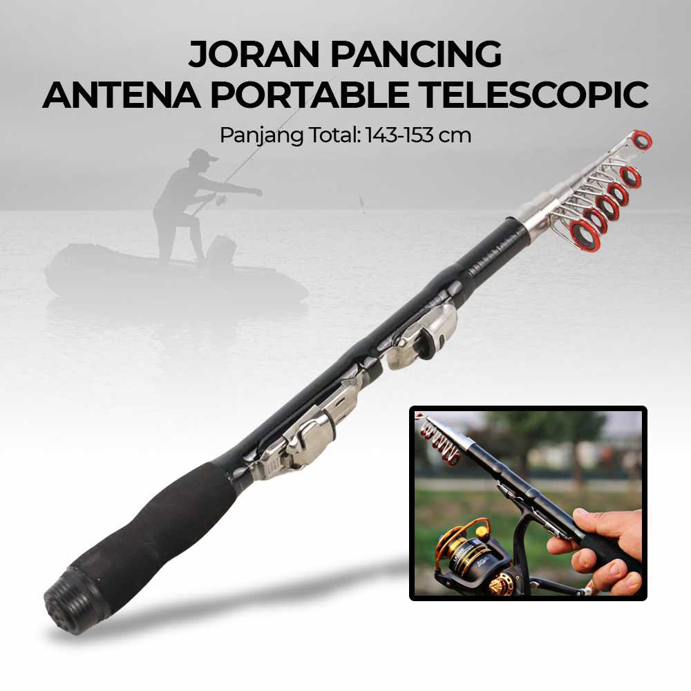Jianggan Telescopic Portable Antenna Fishing Rod 1.5 M - S6
