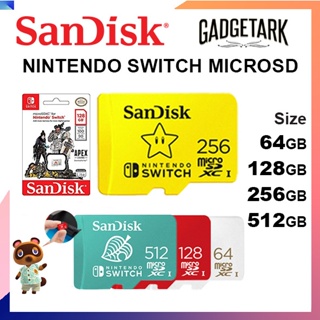 SanDisk Carte microSDXC Nintendo Switch U3 256 GB - SDSQXAO-256G-GNCZN 