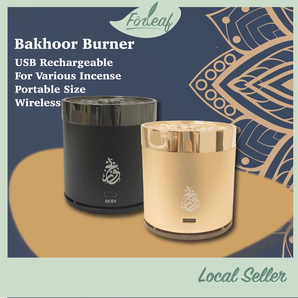 Forleaf Electric Bukhoor Burner Bakhoor Incense Wireless Portable ...