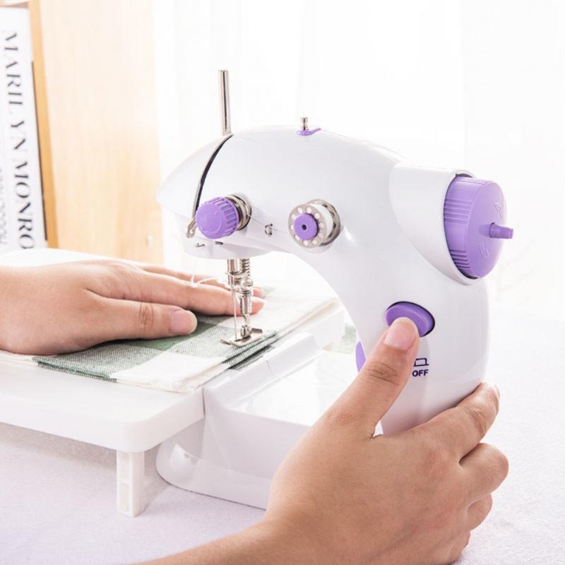 Mini Sewing Machine 2Speed Double Thread Portable Electric Household Multifunction Sewing