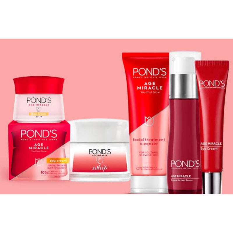 Ponds AGE MIRACLE SET YOUTHFUL GLOW ANTI AGING SERIES Moisturizing DAY ...