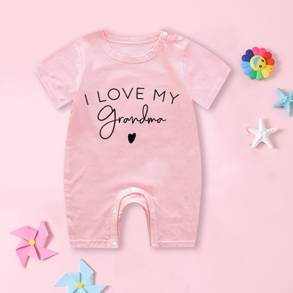 Baby Onesie I Love My Daddy auntie mommy uncle Romper Baby Clothing Jumpsuits Soft Newborn Rompers Boy Girl Clothes