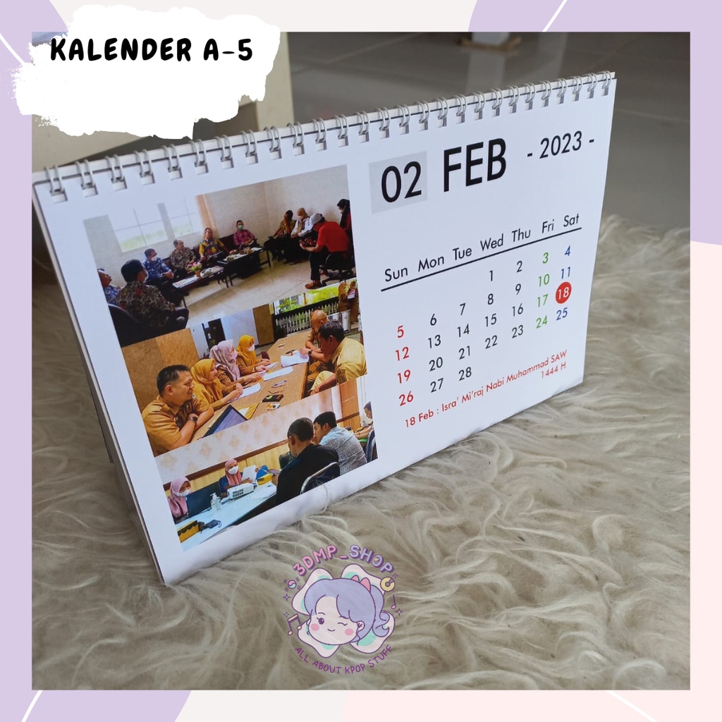 Sitting Calendar 2024 A5 CUSTOM REQUEST Shopee Singapore