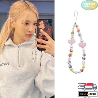 Phone Beaded Strap BLACKPINK Jennie Rosé inspired Phone Lanyard K-pop Korean