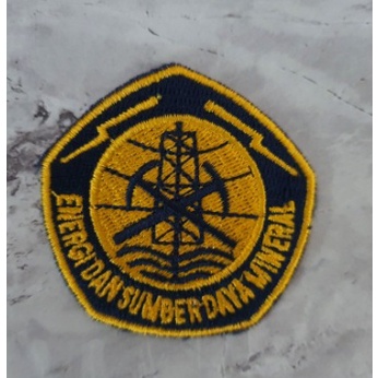 Ministry of ESDM Embroidered Patch Logo Emblem Energy & Mineral ...