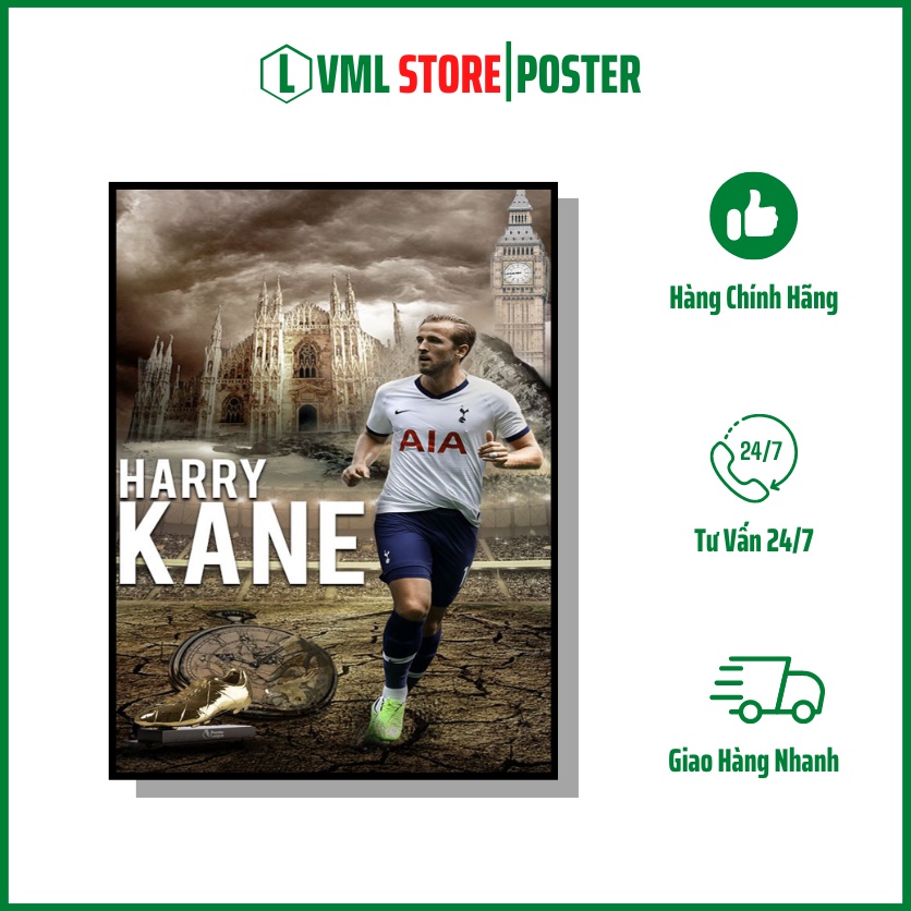 Harry Kane Poster, Football Picture Frame - Top 15 Player Football ...