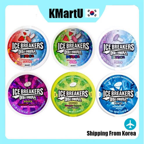 [Lotte] Ice Breakers Candy 6 Flavors (Strawberry, Watermelon, Grape ...