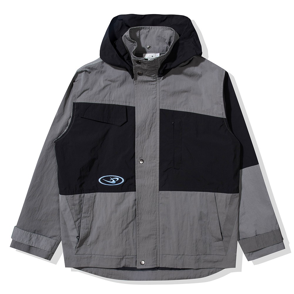 Mega Tech Parka Jacket (Black/Charcoal) | Shopee Singapore