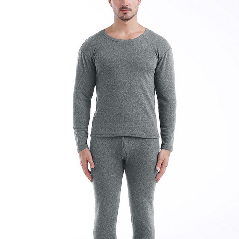 Thermal Underwear Men Winter Long Johns Sets Fleece Keep Warm Seamless 