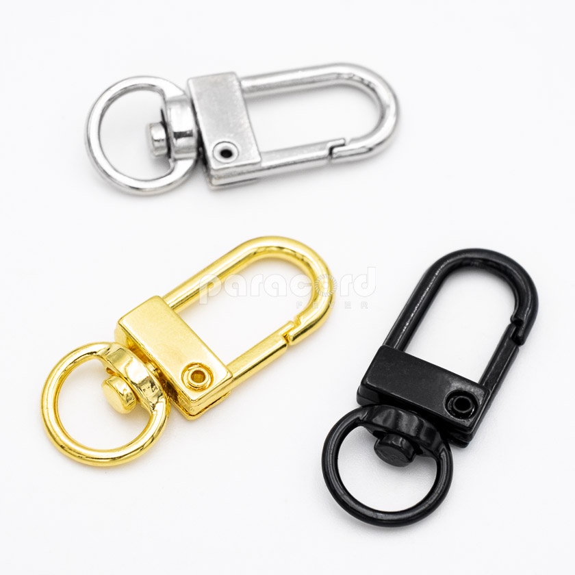 Mini Straight Swivel Spring Lobster Clasp Hook 33mm Silver Gold Matte ...