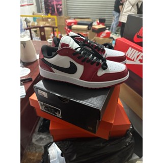 Air Jordan 1 Low Golf Chicago Varsity Red/Black-White Sports Basketball  Shoes