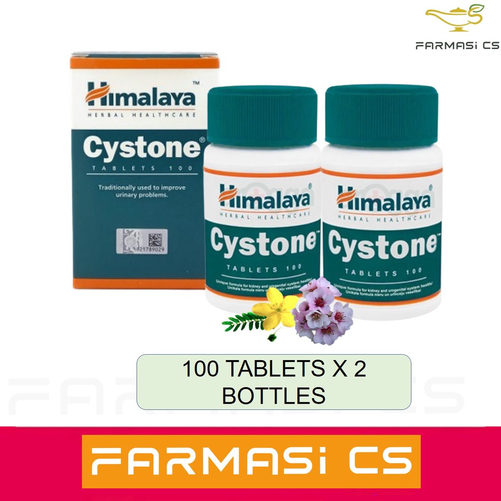 Himalaya Cystone 100 Tablets x 2 Bottles Exp07/2025 [ Improve urinary