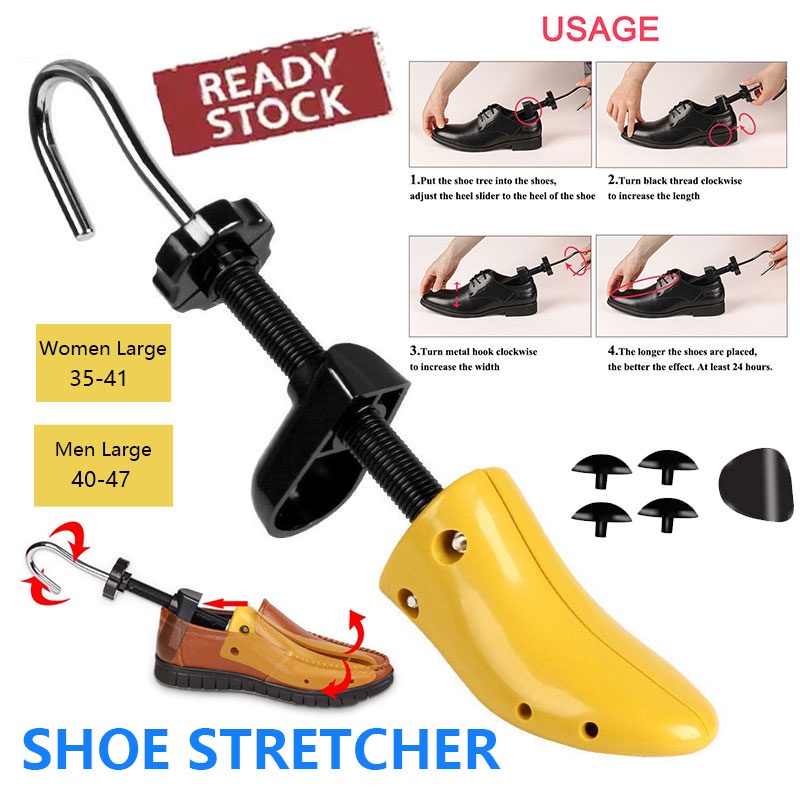 thumbnail image 2 of Adjustable Shoe Stretcher - 4-Way Shoe Expander For Men & Women With Bunion Plugs & Height Pads 2 of 5