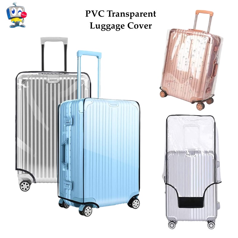 PVC Transparent Luggage Cover Suitcase Protector Waterproof | Shopee ...