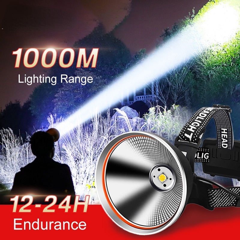 LED Headlamps Headlight Flashlight Work Light Flashlight USB ...