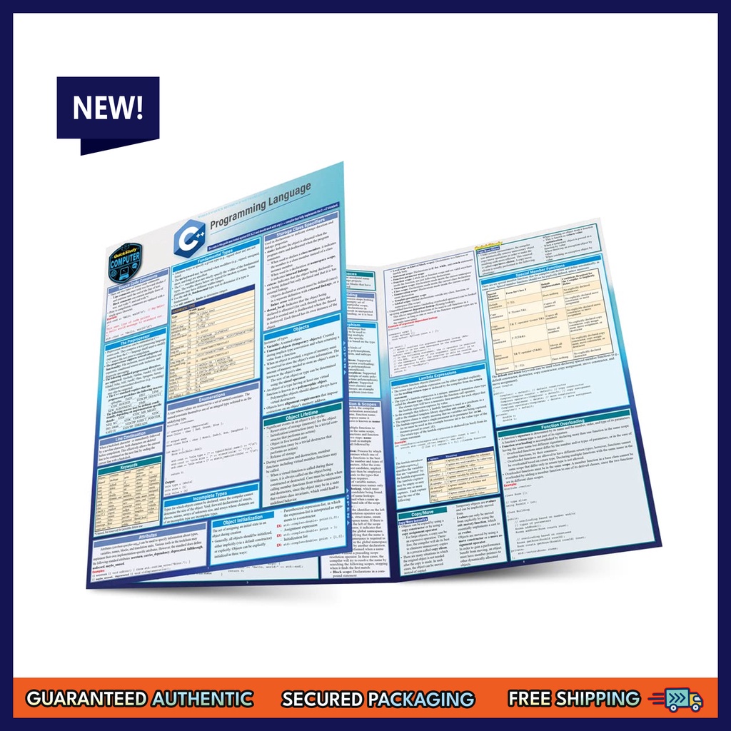 C++ Programming Language: a QuickStudy Laminated Reference (Quickstudy ...