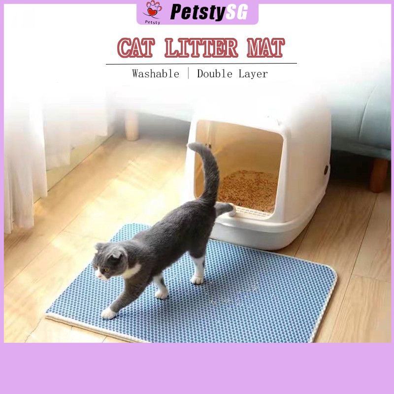 Cat Litter Mat Breathable Anti-flaking Absorbent Deodorant Cat