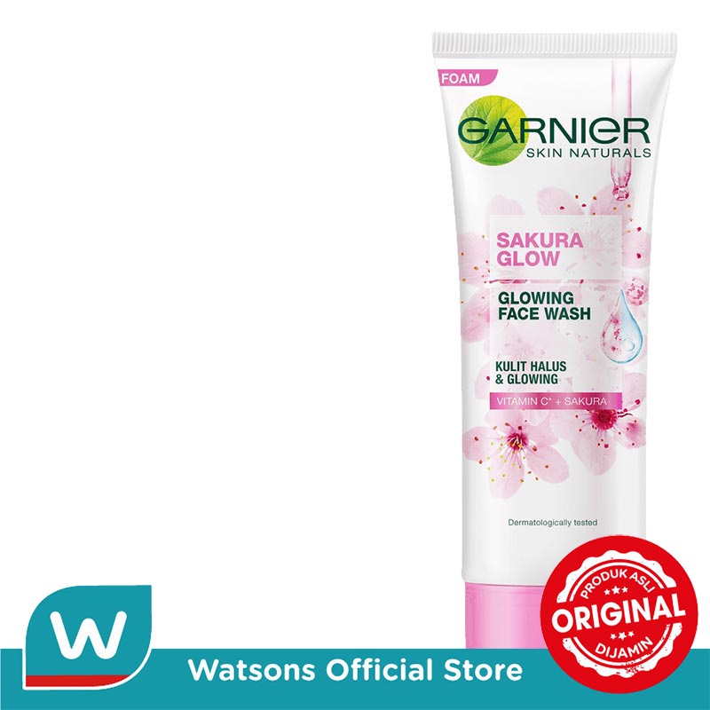Garnier Skin Naturals Facial Foam Sakura Glow 100ml - Gambar 3