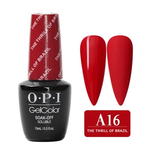 OPI Gelcolor Collection Soak-Off Nail Lacquer, Big Apple Red - 0.5 oz bottle