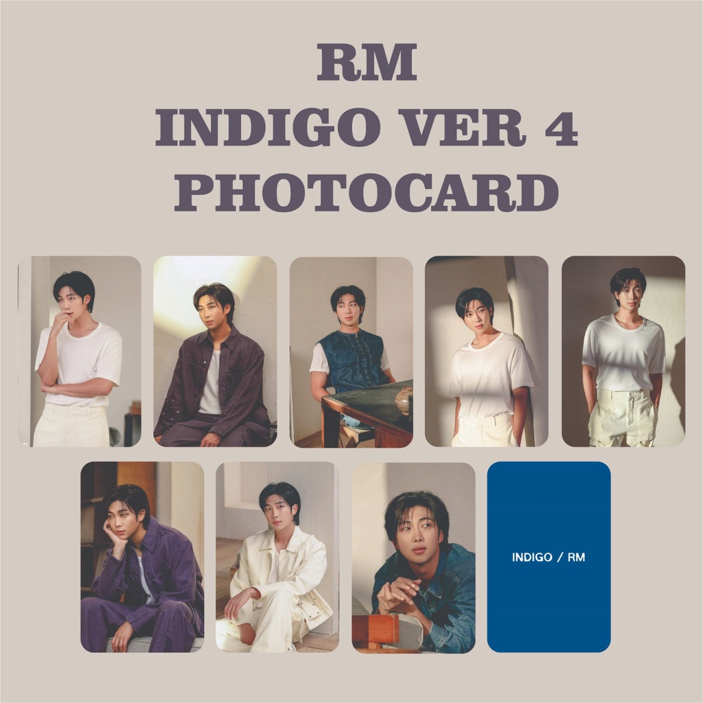 KUKIRA] RM Kim Namjoon Indigo Photocard Album | Shopee Singapore