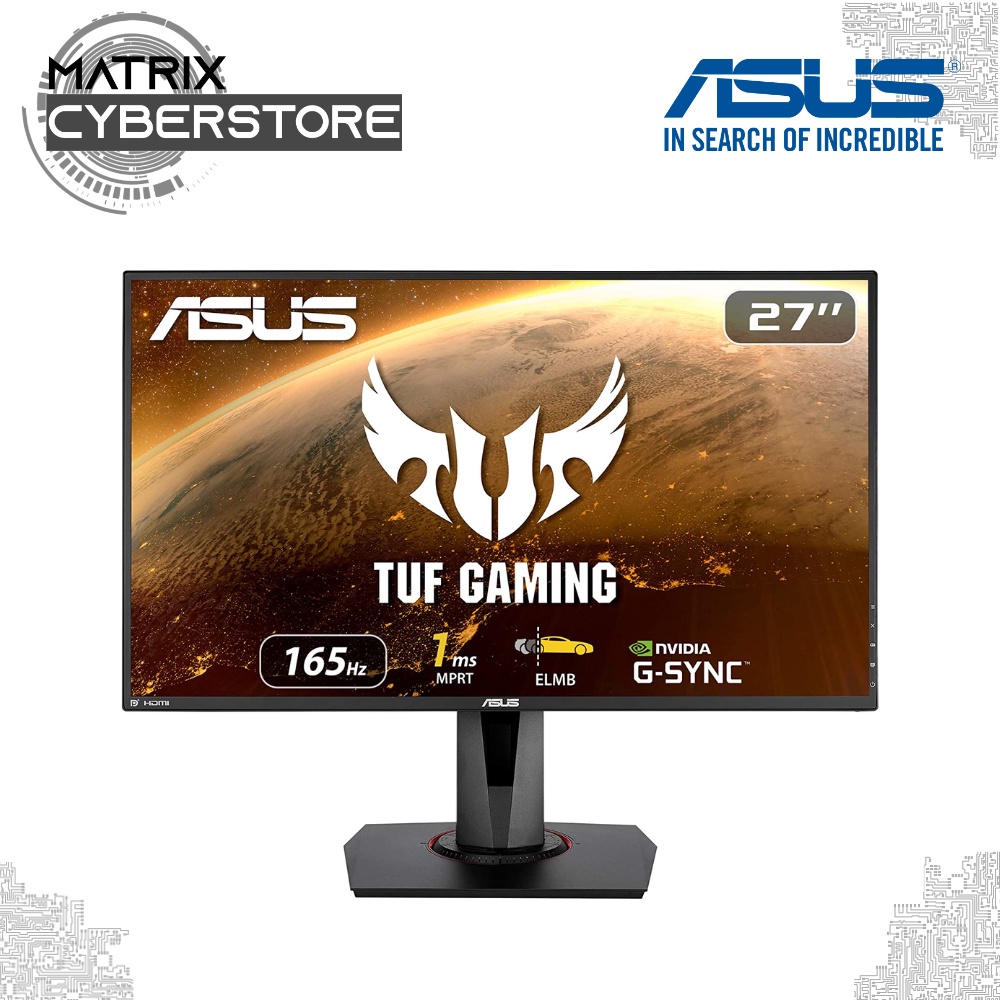 ASUS TUF VG279QR Gaming Monitor - 27" Full HD, 165Hz, G-Sync Compatible ...
