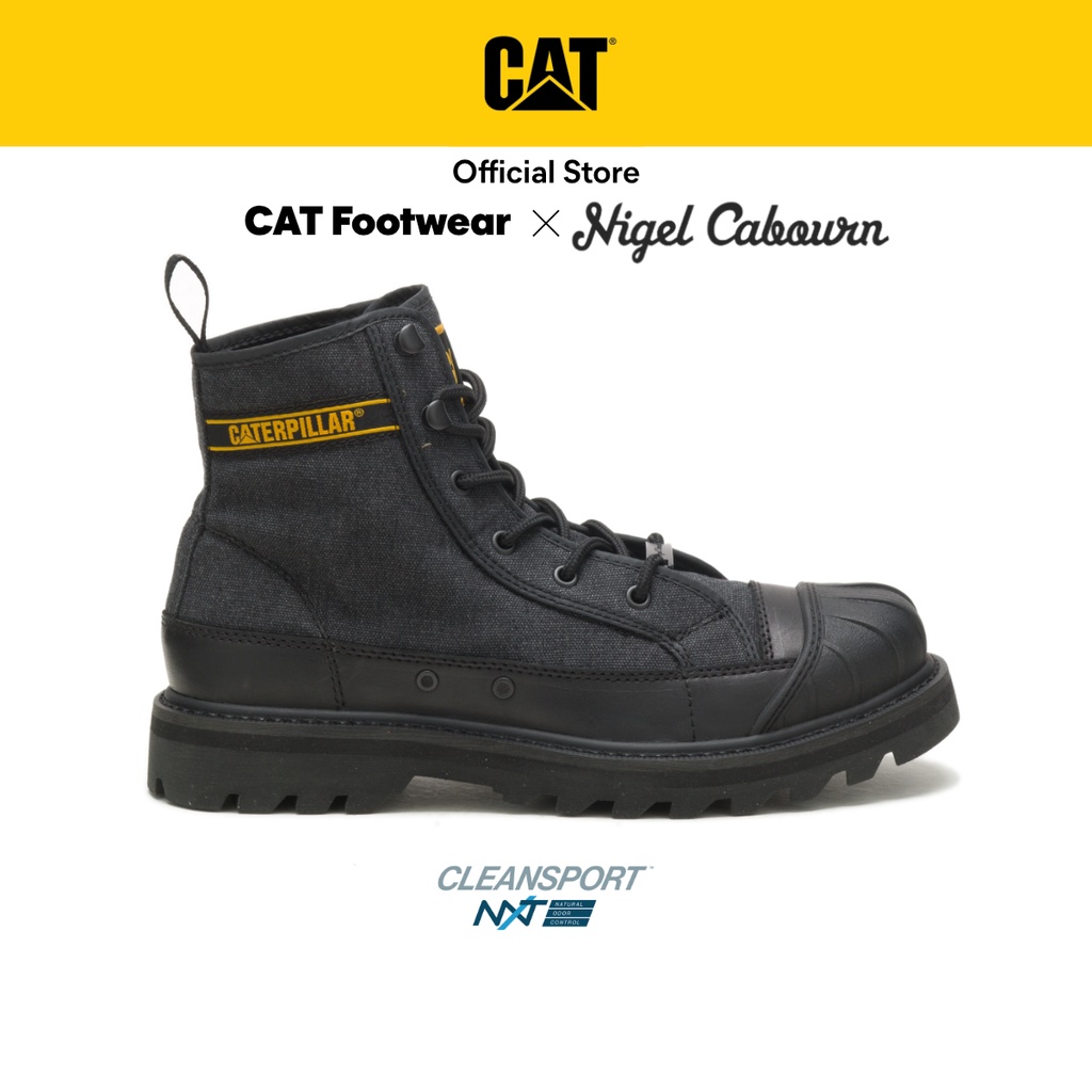 Cat Footwear X Nigel Cabourn Men's Omaha Boot Black Canvas (P110961