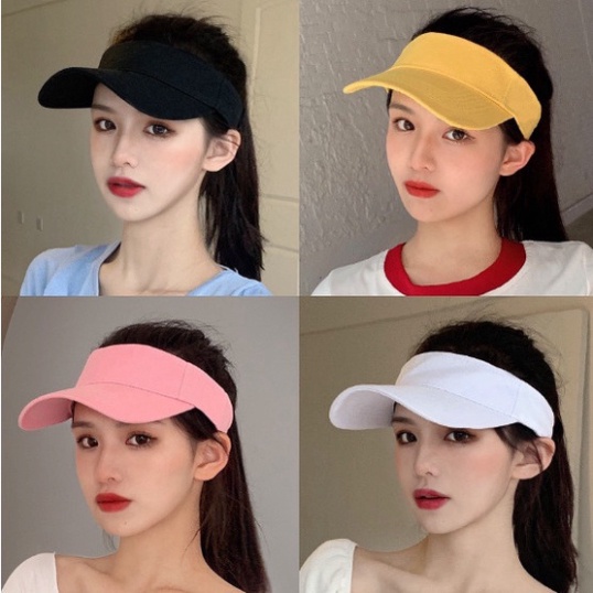 Sports hats, breathable open-top hats in many colors (random) | Shopee ...