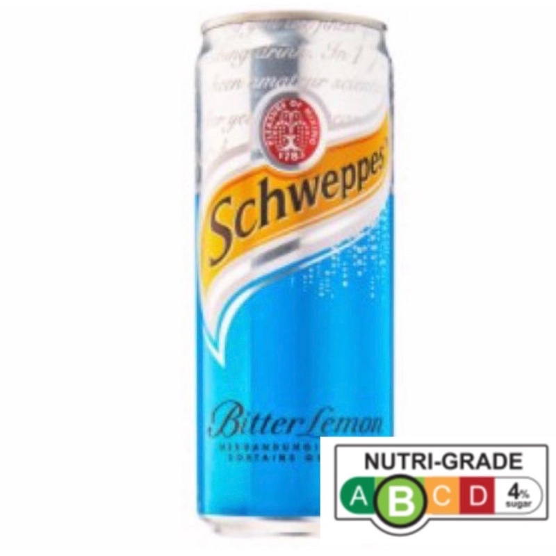 Schweppes Soda Water / Tonic Water / Dry Ginger Ale / Bitter Lemon x 24cans (Singapore) Shopee